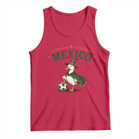 Vintage Mexico Soccer Wizard Duck Magical Fantasy Tank Top Retro Mexican Pride Football Fans