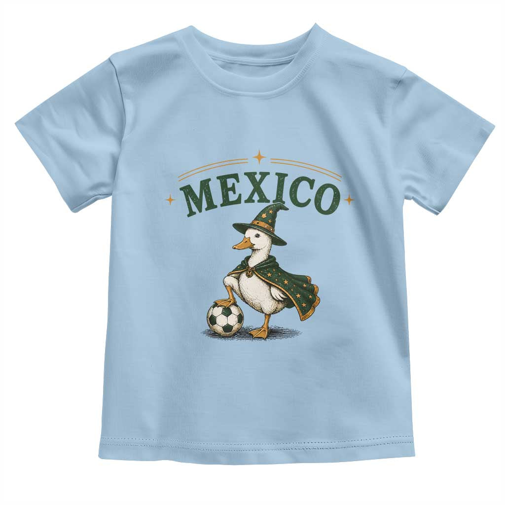 Vintage Mexico Soccer Wizard Duck Magical Fantasy Toddler T Shirt Retro Mexican Pride Football Fans