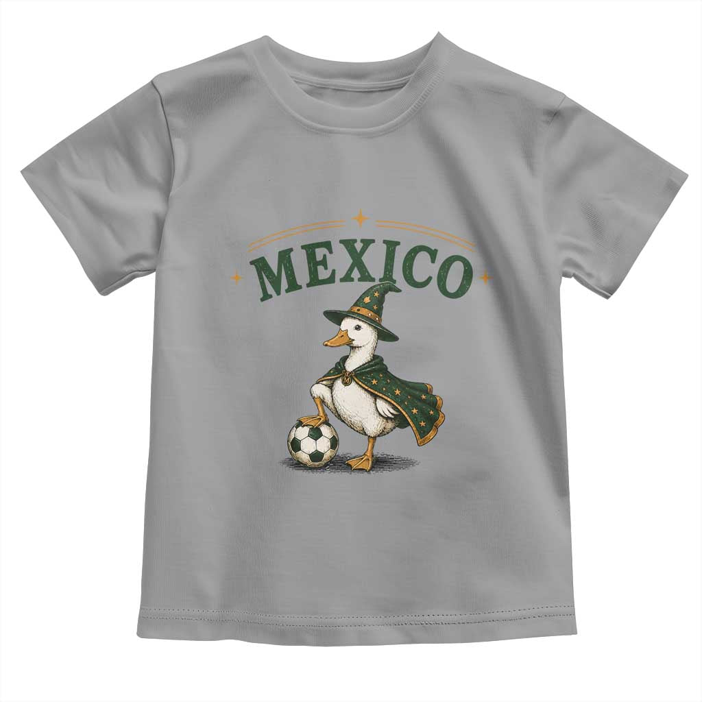 Vintage Mexico Soccer Wizard Duck Magical Fantasy Toddler T Shirt Retro Mexican Pride Football Fans
