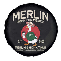 Merlin the Duck Honk Tour Mexico Retro Band Parody Spare Tire Cover Mexican Pride Soccer Locer Football Fans