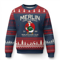 Merlin the Duck Honk Tour Mexico Retro Band Parody Ugly Christmas Sweater Mexican Pride Soccer Locer Football Fans