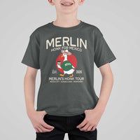 Merlin the Duck Honk Tour Mexico Retro Band Parody T Shirt For Kid Mexican Pride Soccer Locer Football Fans