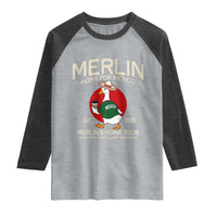 Merlin the Duck Honk Tour Mexico Retro Band Parody Raglan Shirt Mexican Pride Soccer Locer Football Fans