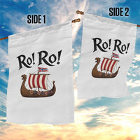 Funny Norwegian Viking Longship Ro Ro Garden Flag Retro Norge Norway Flag Football Fans