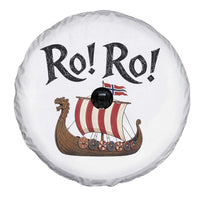 Funny Norwegian Viking Longship Ro Ro Spare Tire Cover Retro Norge Norway Flag Football Fans