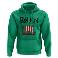 Funny Norwegian Viking Longship Ro Ro Hoodie Retro Norge Norway Flag Football Fans