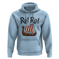 Funny Norwegian Viking Longship Ro Ro Hoodie Retro Norge Norway Flag Football Fans