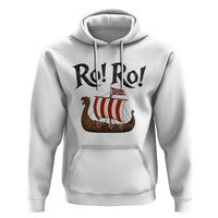 Funny Norwegian Viking Longship Ro Ro Hoodie Retro Norge Norway Flag Football Fans