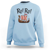 Funny Norwegian Viking Longship Ro Ro Sweatshirt Retro Norge Norway Flag Football Fans