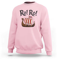 Funny Norwegian Viking Longship Ro Ro Sweatshirt Retro Norge Norway Flag Football Fans