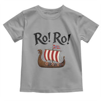 Funny Norwegian Viking Longship Ro Ro Toddler T Shirt Retro Norge Norway Flag Football Fans