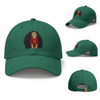 Funny Long Curly Hair Wig Soccer Cat Graphic Baseball Cap Spain Espana Sports Fans Meme Spanish Pride