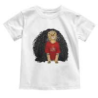 Funny Long Curly Hair Wig Soccer Cat Graphic Toddler T Shirt Spain Espana Sports Fans Meme Spanish Pride