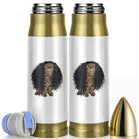 Funny Long Curly Hair Wig Cat Soccer Fans Bullet Tumbler Football Meme Sports Humor
