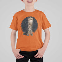 Funny Long Curly Hair Wig Cat Soccer Fans T Shirt For Kid Football Meme Sports Humor