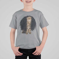 Funny Long Curly Hair Wig Cat Soccer Fans T Shirt For Kid Football Meme Sports Humor