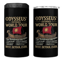 Odysseus Extended World Tour 4 in 1 Can Cooler Tumbler Funny Greek Mythology Odyssey History Gift