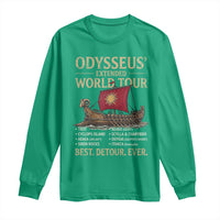 Odysseus Extended World Tour Long Sleeve Shirt Funny Greek Mythology Odyssey History Gift