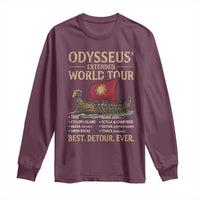 Odysseus Extended World Tour Long Sleeve Shirt Funny Greek Mythology Odyssey History Gift
