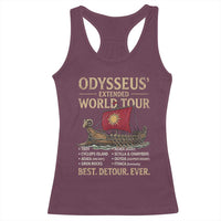Odysseus Extended World Tour Racerback Tank Top Funny Greek Mythology Odyssey History Gift