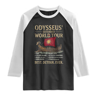 Odysseus Extended World Tour Raglan Shirt Funny Greek Mythology Odyssey History Gift
