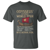 Odysseus Extended World Tour T Shirt Funny Greek Mythology Odyssey History Gift