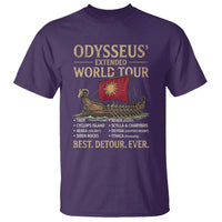 Odysseus Extended World Tour T Shirt Funny Greek Mythology Odyssey History Gift