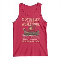 Odysseus Extended World Tour Tank Top Funny Greek Mythology Odyssey History Gift