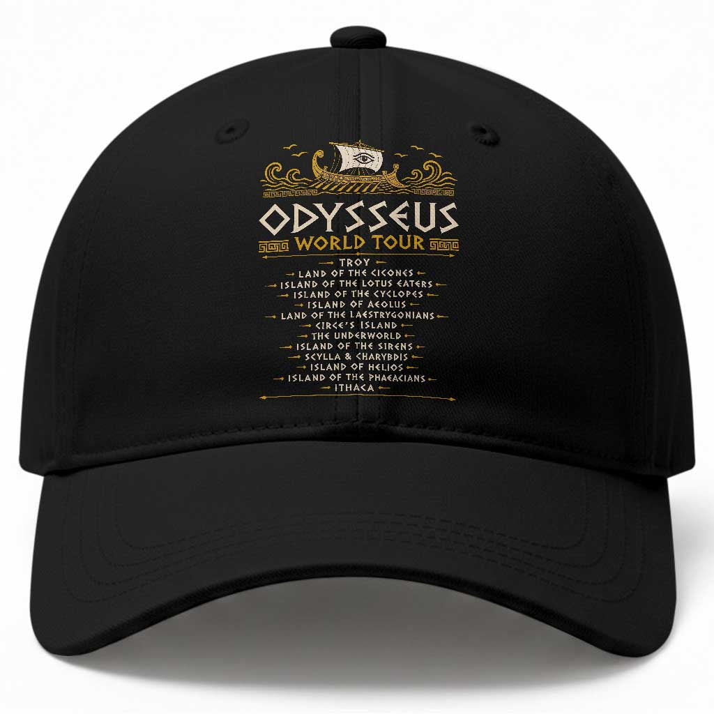 Odysseus World Tour Epic Journey Baseball Cap Funny Greek Mythology Odyssey History Gift