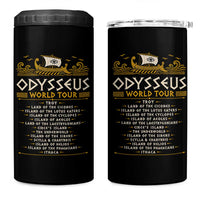 Odysseus World Tour Epic Journey 4 in 1 Can Cooler Tumbler Funny Greek Mythology Odyssey History Gift