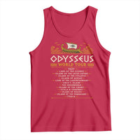 Odysseus World Tour Epic Journey Tank Top Funny Greek Mythology Odyssey History Gift