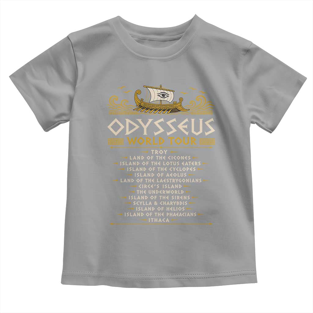 Odysseus World Tour Epic Journey Toddler T Shirt Funny Greek Mythology Odyssey History Gift