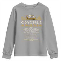 Odysseus World Tour Epic Journey Youth Sweatshirt Funny Greek Mythology Odyssey History Gift