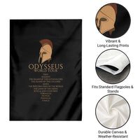 Odysseus Ancient Greek Odyssey World Tour Garden Flag Mythology Corinthian Helmet History Lover Gift