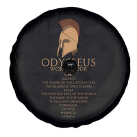 Odysseus Ancient Greek Odyssey World Tour Spare Tire Cover Mythology Corinthian Helmet History Lover Gift