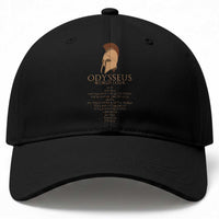 Odysseus Ancient Greek Odyssey World Tour Baseball Cap Mythology Corinthian Helmet History Lover Gift
