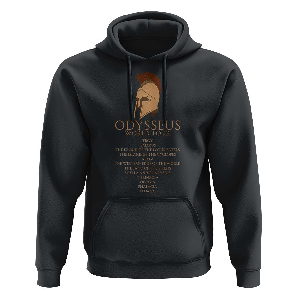 Odysseus Ancient Greek Odyssey World Tour Hoodie Mythology Corinthian Helmet History Lover Gift