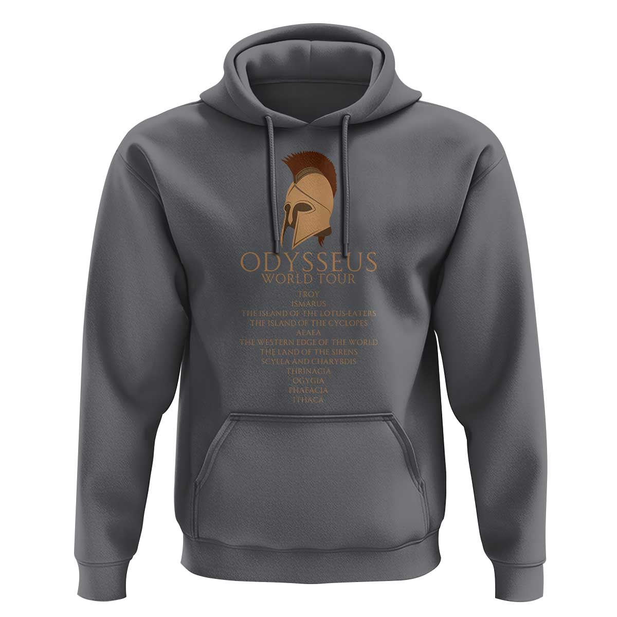 Odysseus Ancient Greek Odyssey World Tour Hoodie Mythology Corinthian Helmet History Lover Gift