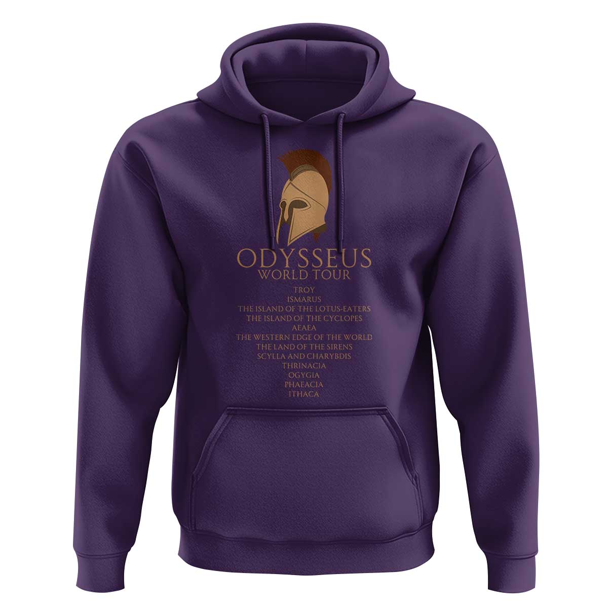 Odysseus Ancient Greek Odyssey World Tour Hoodie Mythology Corinthian Helmet History Lover Gift