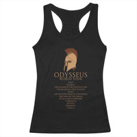 Odysseus Ancient Greek Odyssey World Tour Racerback Tank Top Mythology Corinthian Helmet History Lover Gift