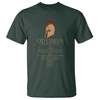 Odysseus Ancient Greek Odyssey World Tour T Shirt Mythology Corinthian Helmet History Lover Gift