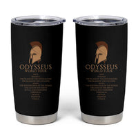 Odysseus Ancient Greek Odyssey World Tour Tumbler Cup Mythology Corinthian Helmet History Lover Gift