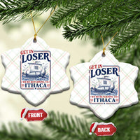 Funny Odysseus Journey Epic Odyssey Parody Ceramic Ornament Retro Get In Loser Returning To Ithaca Greek Mythology Meme