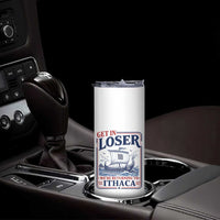 Funny Odysseus Journey Epic Odyssey Parody Skinny Tumbler Retro Get In Loser Returning To Ithaca Greek Mythology Meme