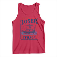 Funny Odysseus Journey Epic Odyssey Parody Tank Top Retro Get In Loser Returning To Ithaca Greek Mythology Meme
