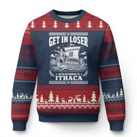 Funny Odysseus Get In Loser Returning To Ithaca Ugly Christmas Sweater Epic Odyssey Meme Greek Mythology Humor