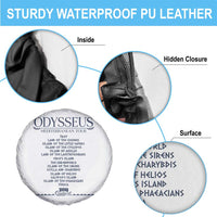 Odysseus Mediterranean Tour Spare Tire Cover Funny Greek Mythology Ancient History Graphic