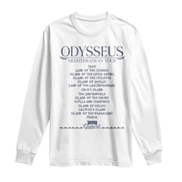 Odysseus Mediterranean Tour Long Sleeve Shirt Funny Greek Mythology Ancient History Graphic