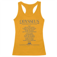 Odysseus Mediterranean Tour Racerback Tank Top Funny Greek Mythology Ancient History Graphic