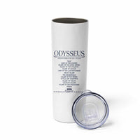 Odysseus Mediterranean Tour Skinny Tumbler Funny Greek Mythology Ancient History Graphic